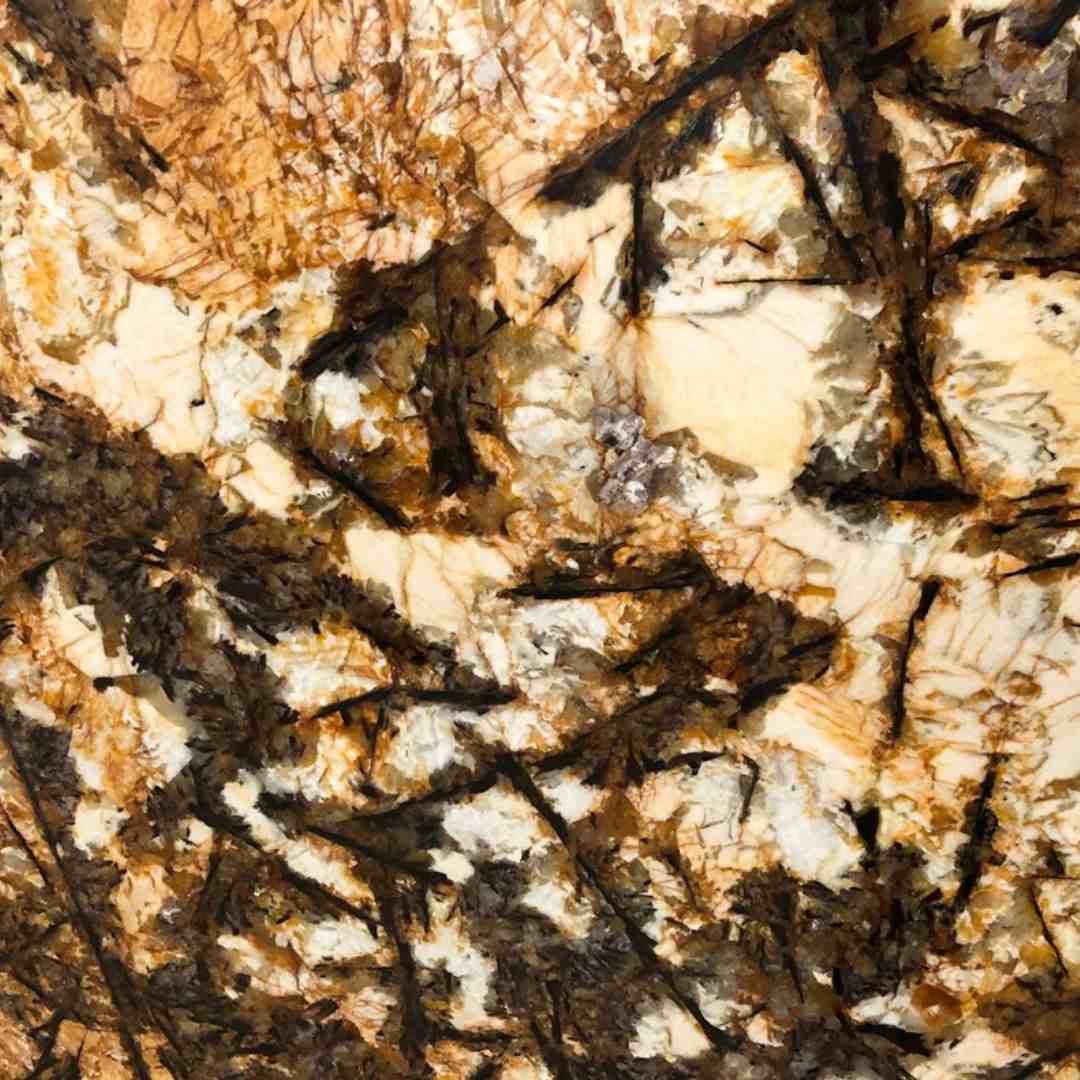 Sun Flower Granite Slab Hawaii Stone Imports