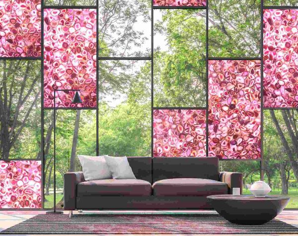 Pink Semi Precious Agate Gemstone Slab Hawaii Stone Imports