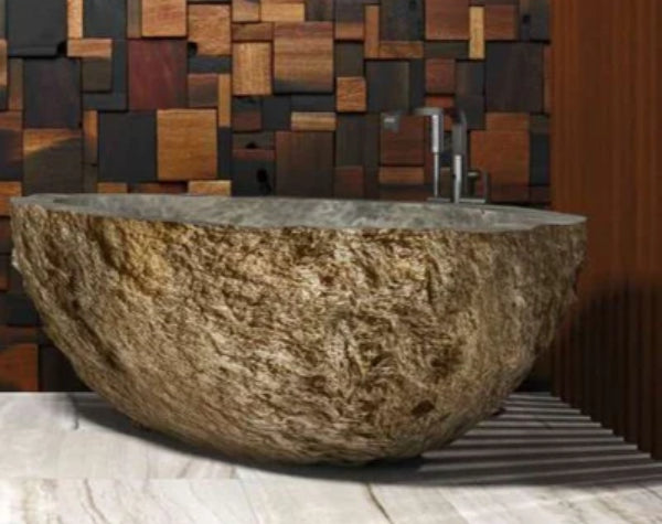 Bathroom | Molokai River Stone Bathtub