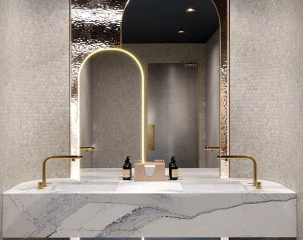 Windsor Steel Satin Ridge Cambria-Quartz Slab Hawaii Stone Imports