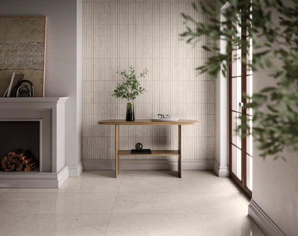Living Room | Norian Ivory Porcelain Tile
