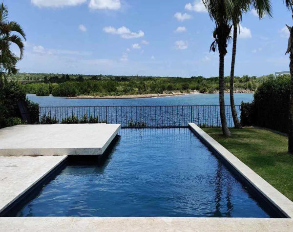 Coral Gem Split-Face Pool Coping Hawaii Stone Imports