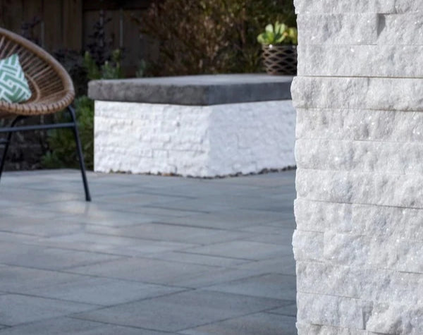 Frost White Marble Ledger Corner Hawaii Stone Imports