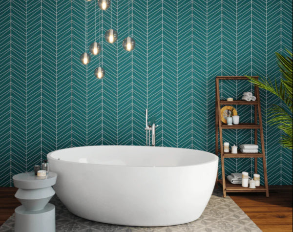 Lagoon Glass Palms Mosaic Hawaii Stone Imports
