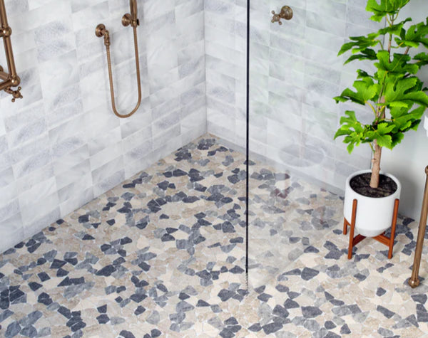 Motley Grey JG Marble Random Tile Hawaii Stone Imports