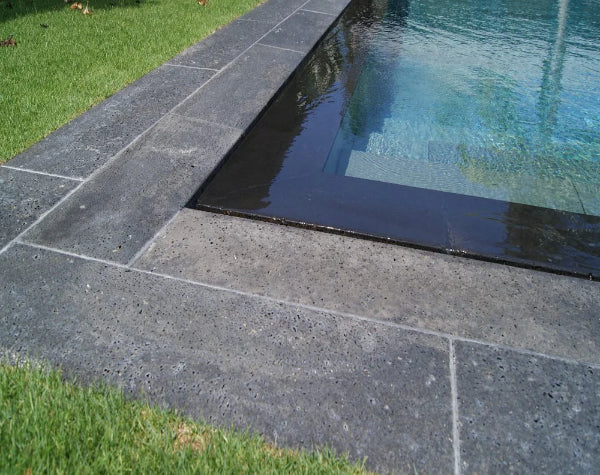 Puka Lava Grey Basalt Pool Coping Hawaii Stone Imports