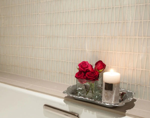 Pure Silk Glass Waveline Mini Mosaic Hawaii Stone Imports