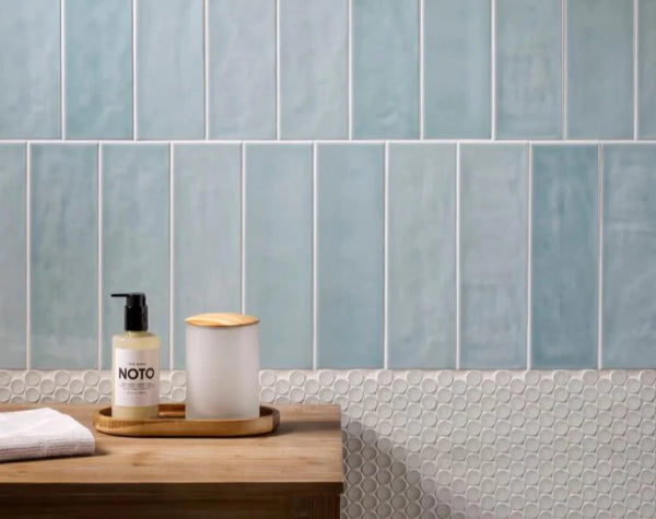 Sea Foam Ceramic Nomad 12x3.5 Tile Hawaii Stone Imports