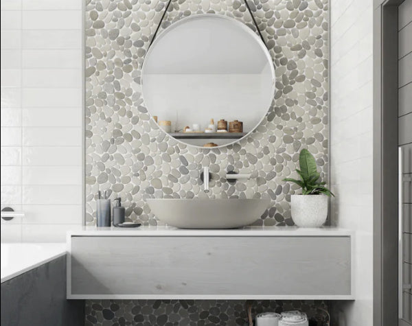 Sepia Perfect Pebble Mosaic Hawaii Stone Imports