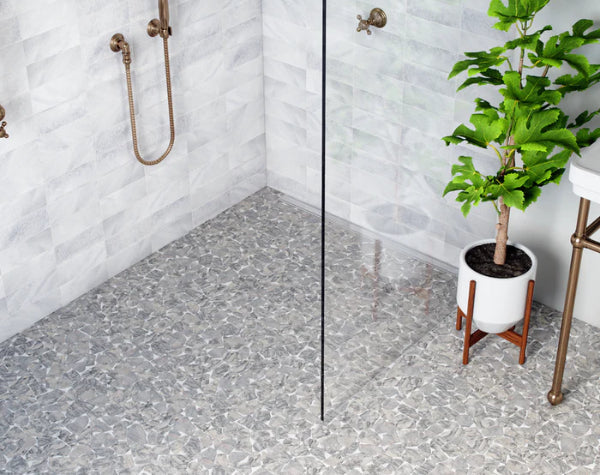 Swirl Grey Marble Random Tile Hawaii Stone Imports