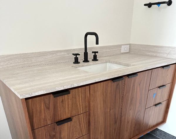 Teakwood Light Marble Slab Hawaii Stone Imports