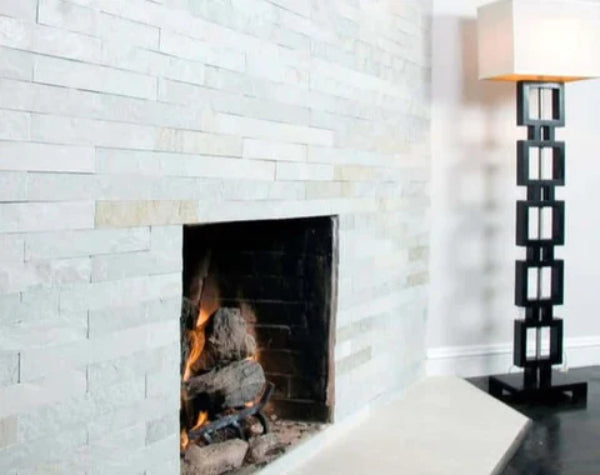 Himachal White Quartzite Strip Cladding Hawaii Stone Imports