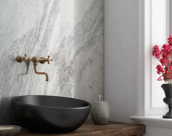 Bathroom | White Aspen Marble Slab