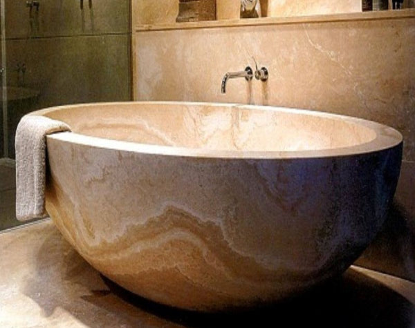 Antico Classico Travertine Bathtub Hawaii Stone Imports