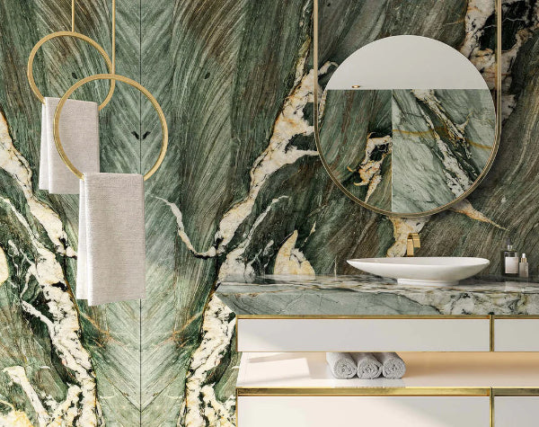 Bathroom | Del Mare Quartzite Slab
