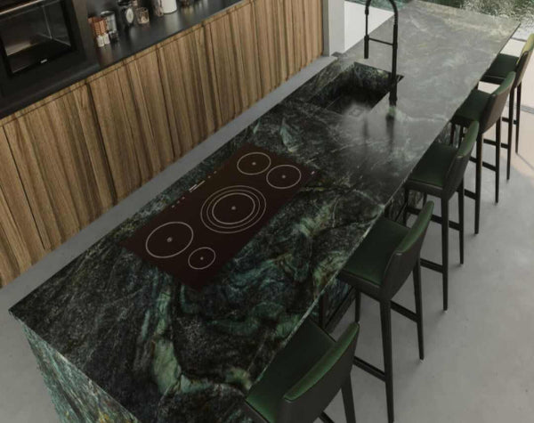 Paradise Blue Quartzite Slab Hawaii Stone Imports