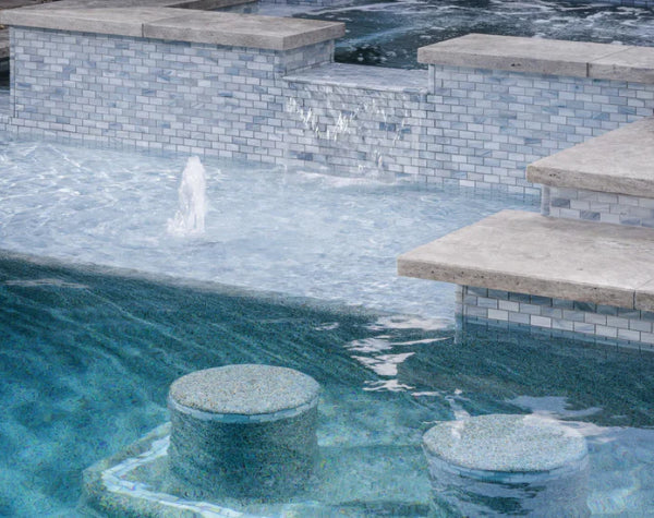 Pool | Horizon Blue Glass Impressions 12x3.5 Tile