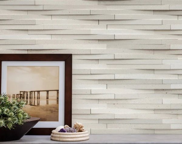 White Fossil Limestone Rustic II Cladding Hawaii Stone Imports