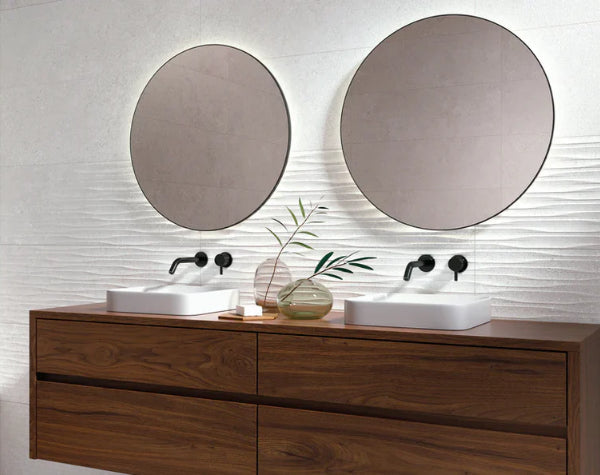 Bathroom | White Duna Tierra Ceramic Cladding