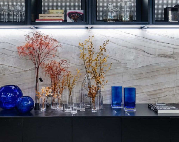 White Luxus Quartzite Slab Hawaii Stone Imports