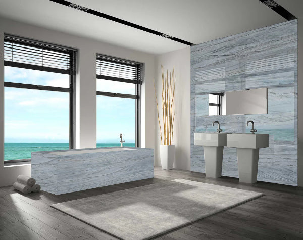 Bathroom | Brillant Grey Quartzite Slab