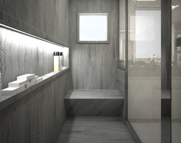 Bathroom | Olympia White Quartzite Slab