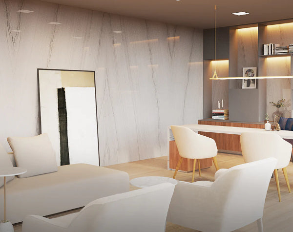 Living Room | Spring Falls Quartzite Slab