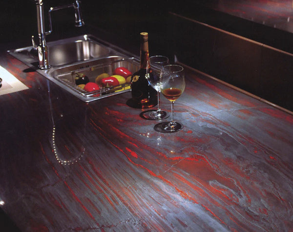 Kitchen | Iron Red Quartzite Slab