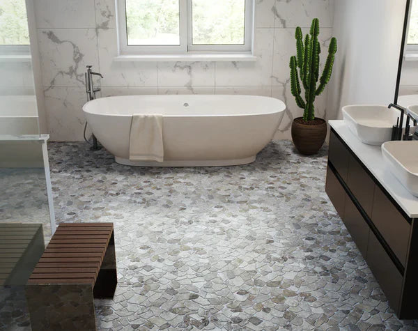 Bathroom | Volcano Grey Marble Random Tile