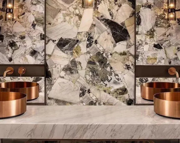 Bathroom | White Beauty Semi Precious Gemstone Slab