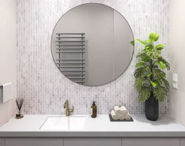 Bathroom | Rainwashed Lava Glass 2x1 Offset