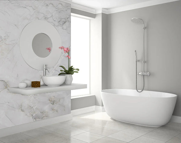 Bathroom | Bianco Superiore Quartzite Slab