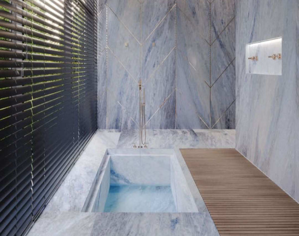 Blue Shadow Marble Slab Hawaii Stone Imports