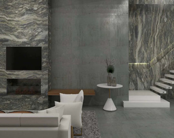 Living Room | Tahiti Blue Quartzite Slab