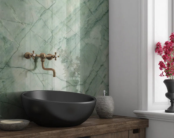 Bathroom | Verona Green Quartzite Slab