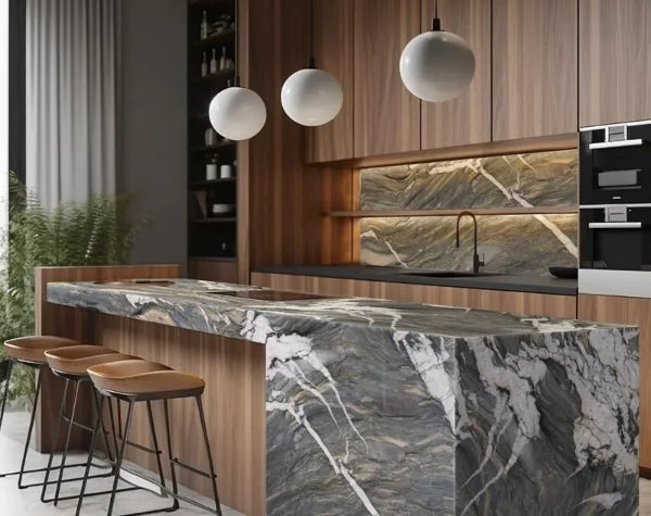 Kitchen | Fusion Crystal Quartzite Slab