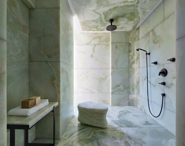 Bathroom | Jade Green Onyx Slab