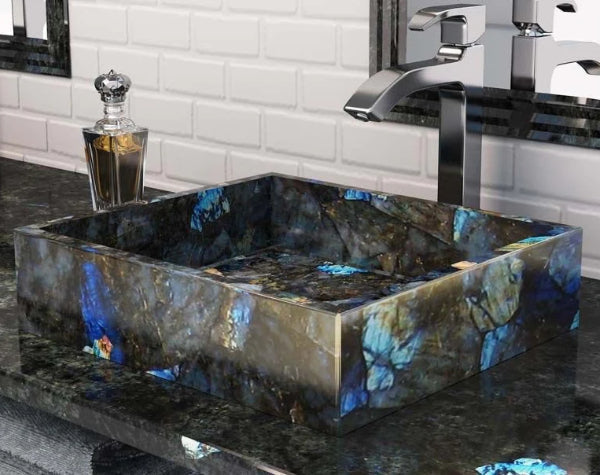 Bathroom | Lemurian Blue Granite Slab
