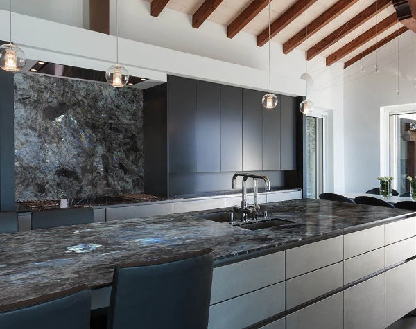 Kitchen | Lemurian Blue Granite Slab