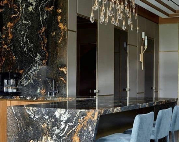 Kitchen | Black Fusion Granite Slab