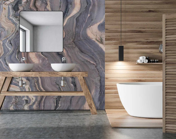 Bathroom | Explosion Blue Quartzite Slab