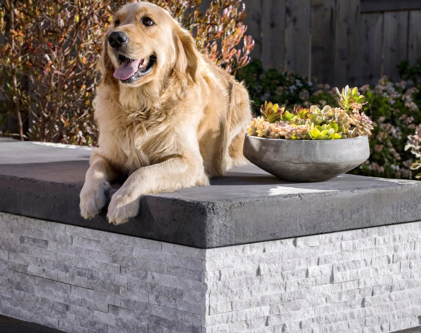 Hazy Grey Marble Ledger Panel Cladding Hawaii Stone Imports