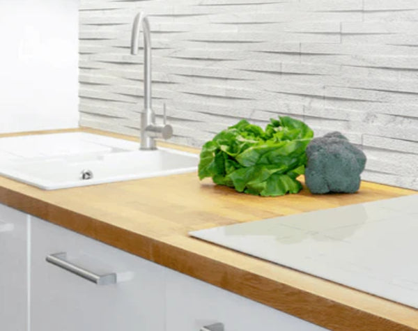 Moonlit Marble Interwoven Corner Cladding Hawaii Stone Imports