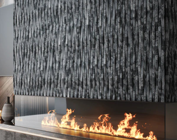 Silver Quartzite Crescent Mini Interlock Cladding