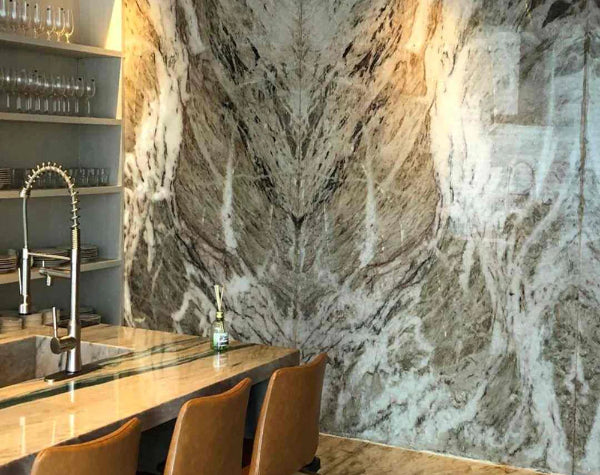 Vecchia Pearl Quartzite Slab Hawaii Stone Imports