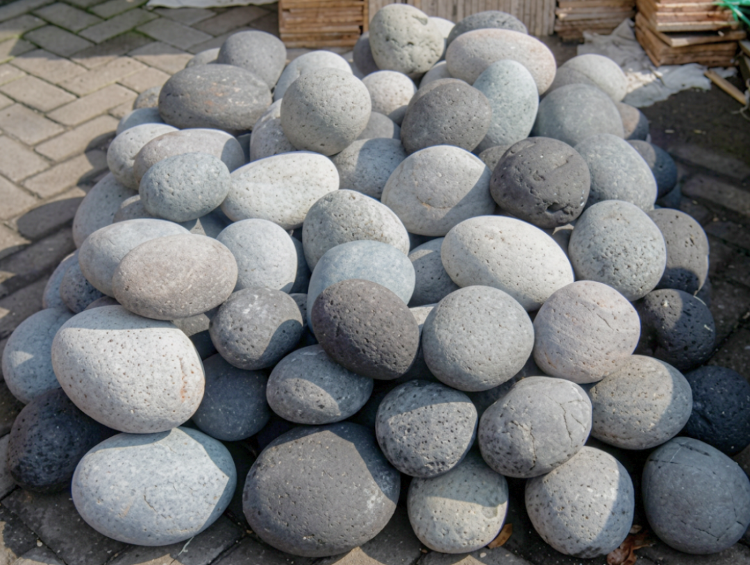 ANVIL GREY Polished Tumbled Garden Pebbles