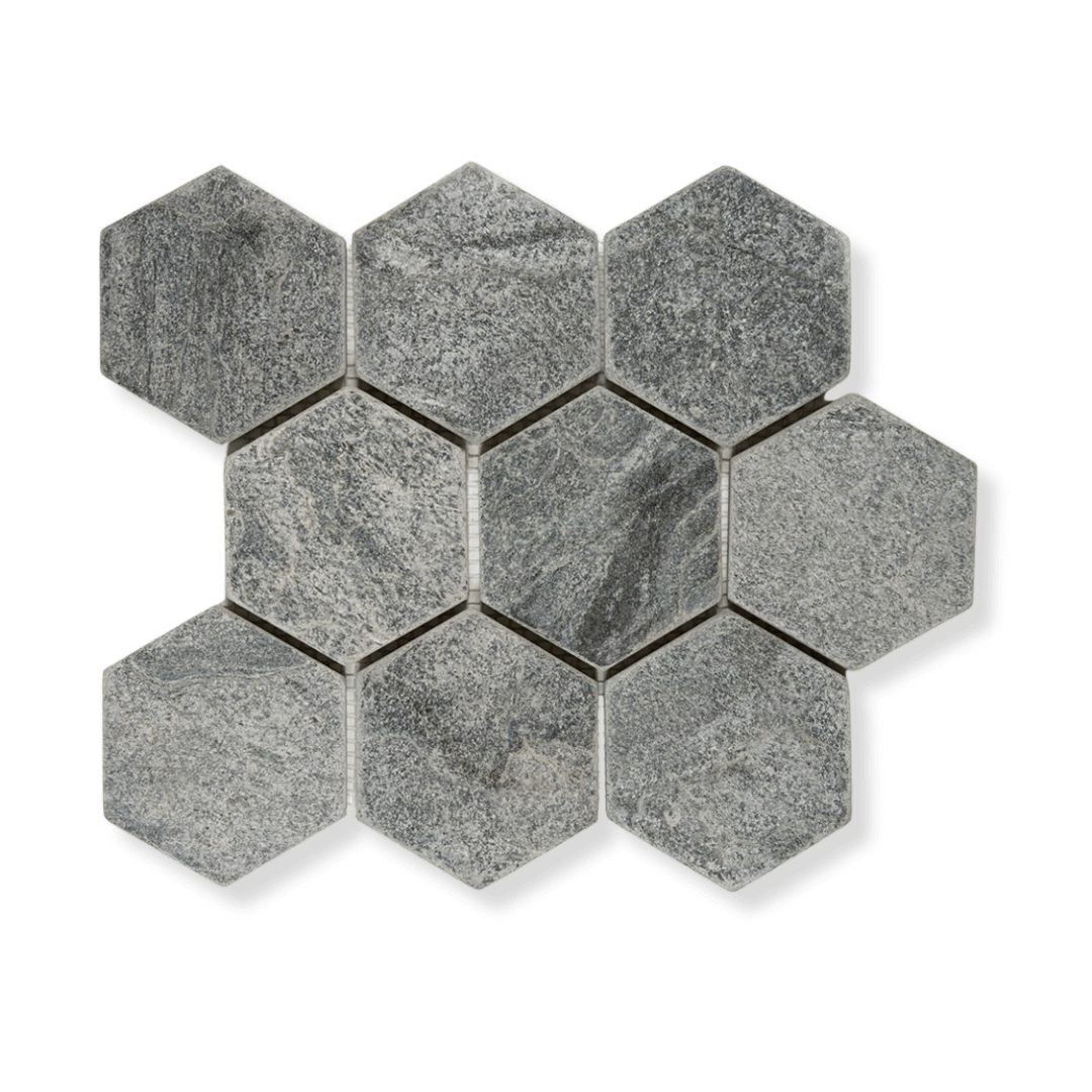 SILVER, HEXAGON 4"  -  Havai'iano