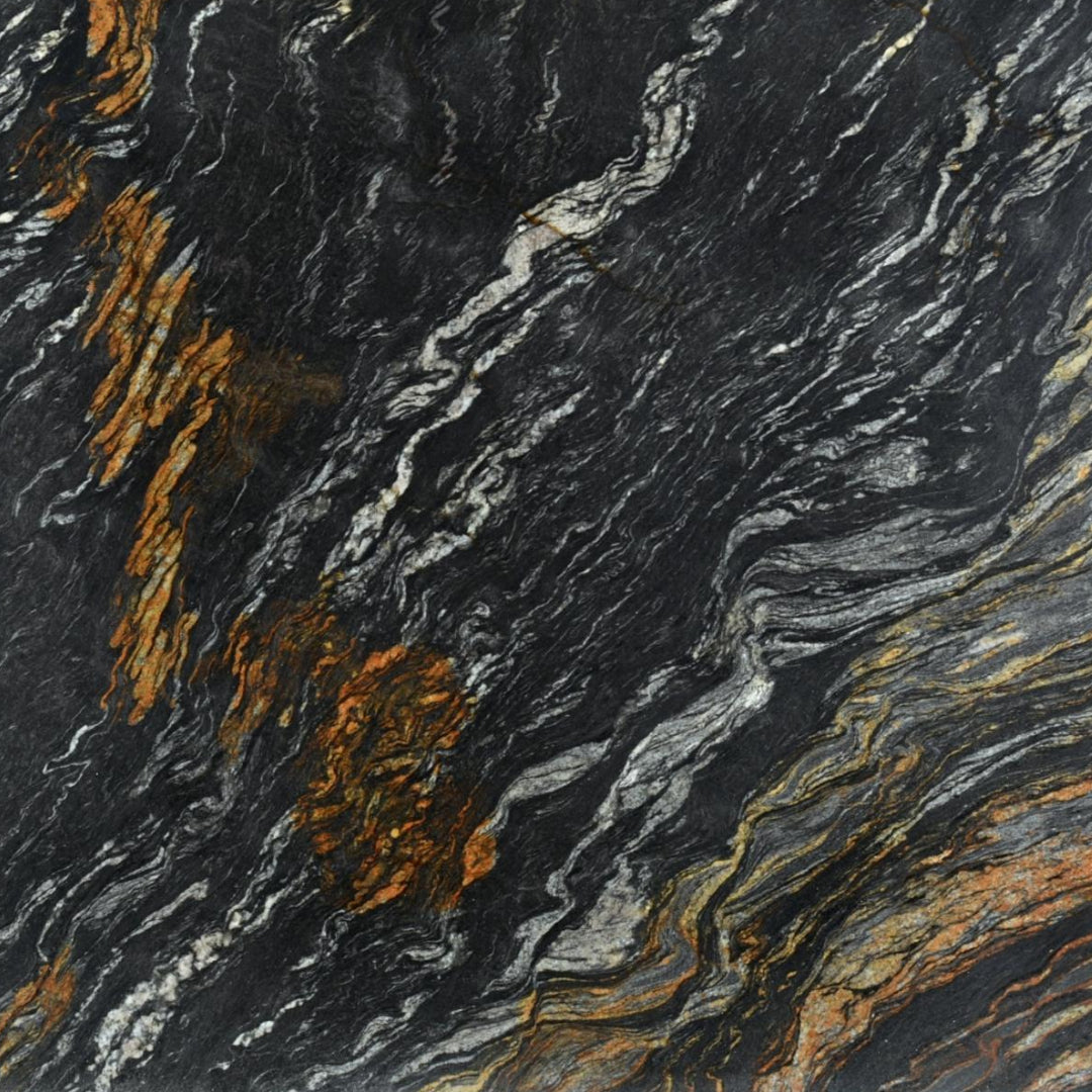 Titanius Black Granite Slab Hawaii Stone Imports