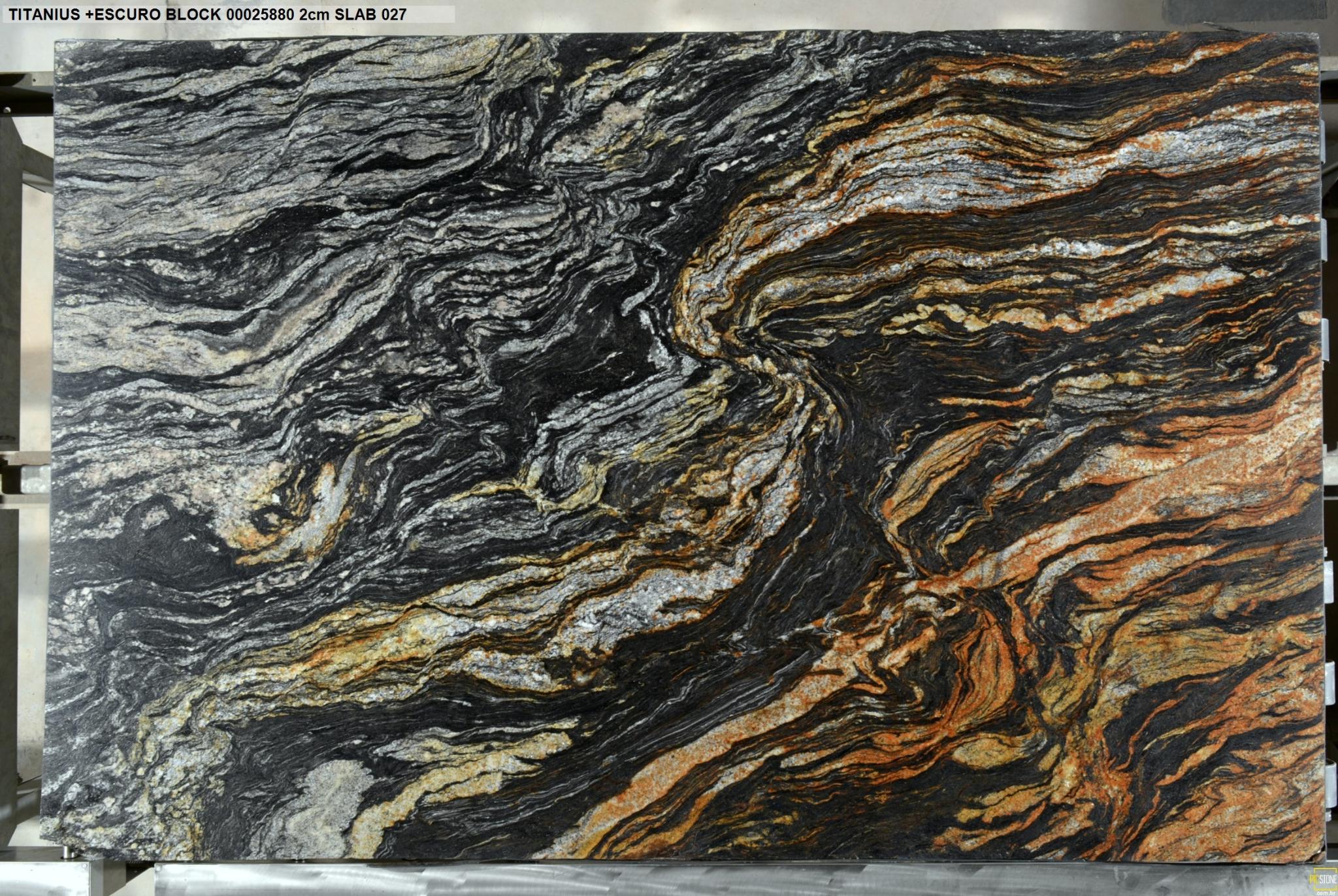 Titanius Black Granite Slab Hawaii Stone Imports