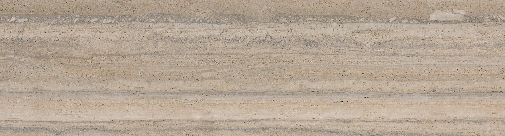 SILVER Travertine Waterjet Brushed Slab